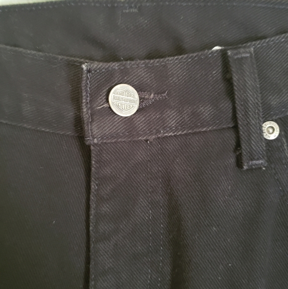 Harley Davidson Black Bootcut Jeans - Picture 2 of 9